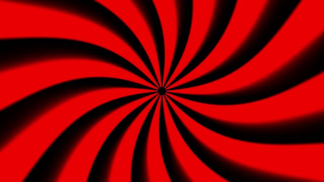 Red and black spiral graphic