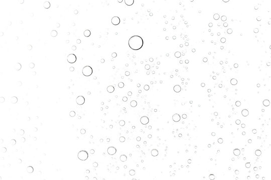 Water droplets texture overlay isolated on white background p n g a i generated