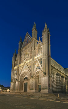 Orvieto Cathedral, Duomo di Orvieto,  Cattedrale di Santa Maria Assunta, a 14th century Gothic and Romanesque architectural landmark.