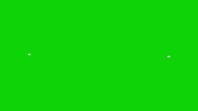 Glowing whit gold star sparkles burst shimmering light explosion reveal overlay for green screen and black background chroma key matte fx, luxury award ceremony, magic trail & motion graphic. element