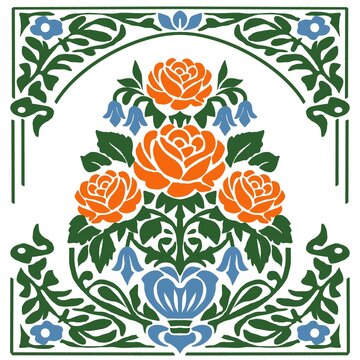 This retro tropical tribal fabric pattern combines vintage-inspired tribal motifs with the lush beauty of tropical natural elements, creating a design that is fabric both timeless and refreshing deli 