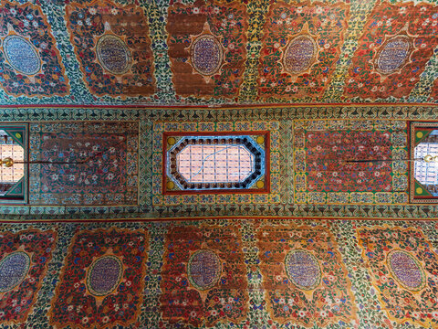Ceiling Detail in the Bahia Palace