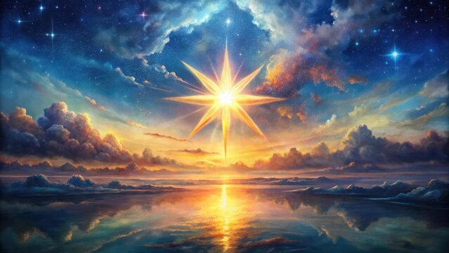 Watercolor set of star