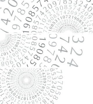 abstract background with numbers