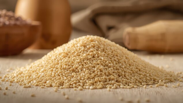 Unprocessed rough dried rice flour