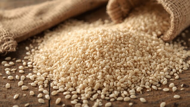 Unprocessed rough dried rice flour particles