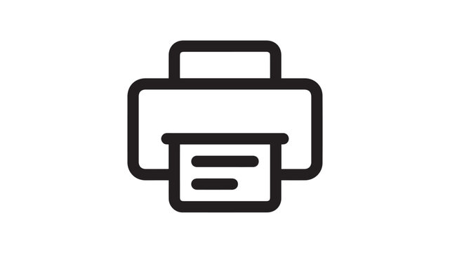 printer icon vector illustration