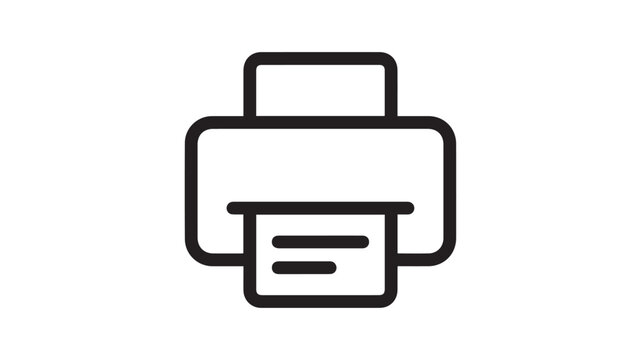 printer icon vector illustration