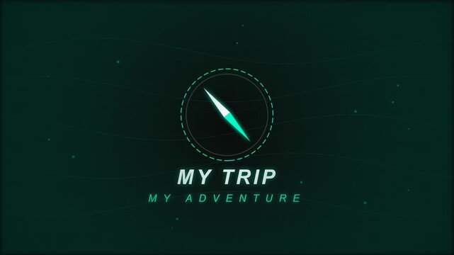 Animated Compass Graphic for Travel and Adventure Content