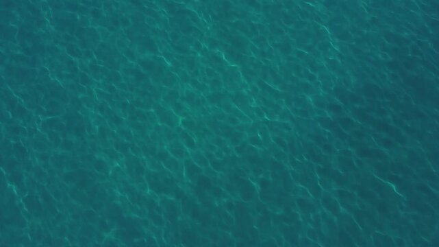 Aerial view of clear turquoise sea water