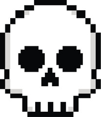 Fototapeta premium Halloween Pixel Art Icons Set Collection with Retro 8 Bit Game Style