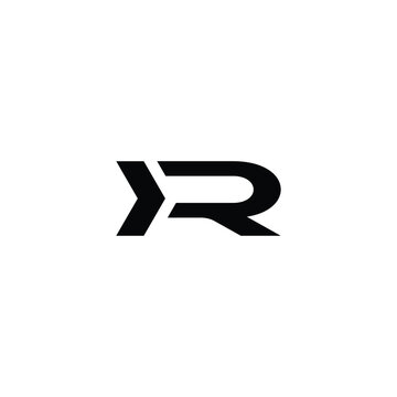 Professional letter r monogram logo icon modern minimalist vector graphic design