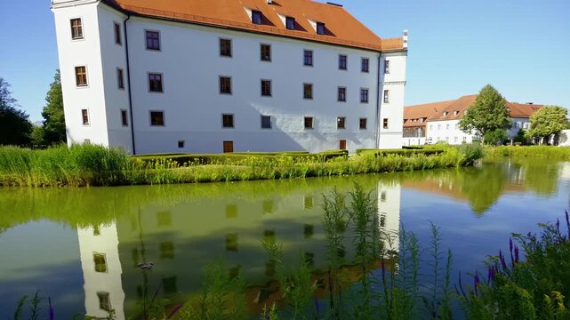 Schloss Hohenkammer, Wasserschloss, Hohenkammer, Landkreis Freising, Oberbayern, Bayern, Deutschland