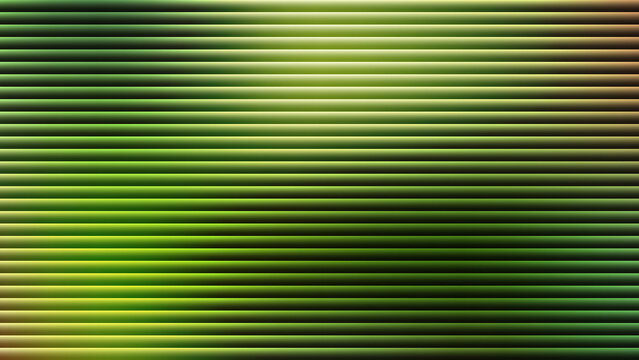 Dynamic horizontal striped background featuring a vibrant gradient transition across various green and yellow-green hues, creating a modern ribbed texture and energetic visual for contemporary design 