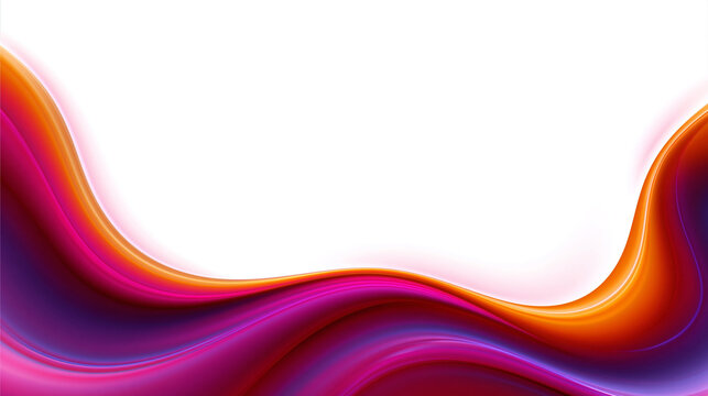 Abstract Flowing Waves Colorful Gradient Background