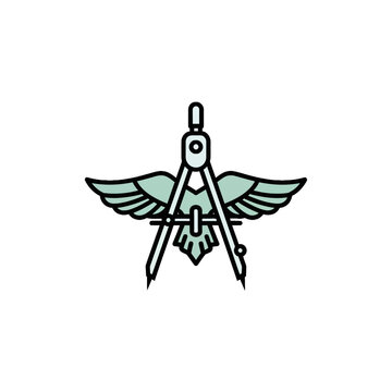 Precision Engineering and Creative Design Icon