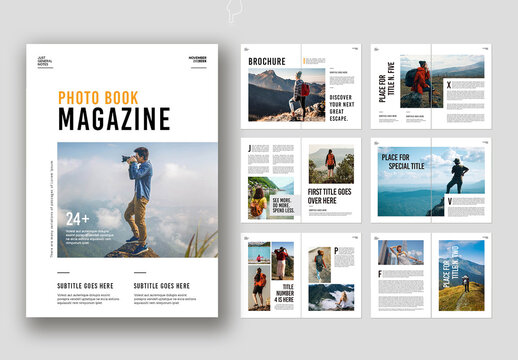 Photo Book Magazine Template