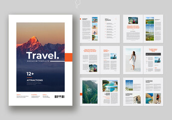 Travel Magazine Brochure Template