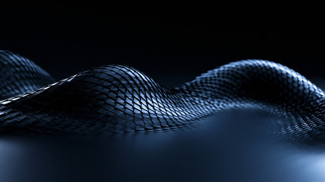 Abstract Digital Wave Mesh Network Pattern