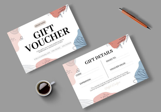 Gift Voucher Template Layout