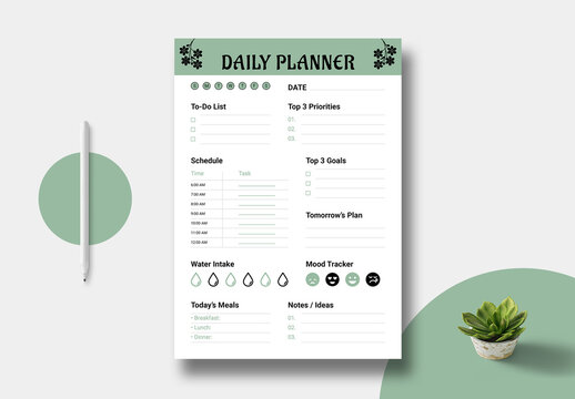 Planner Template Layout
