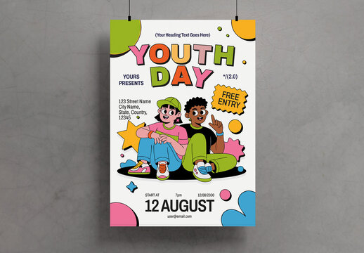 Youth Day Poster Template