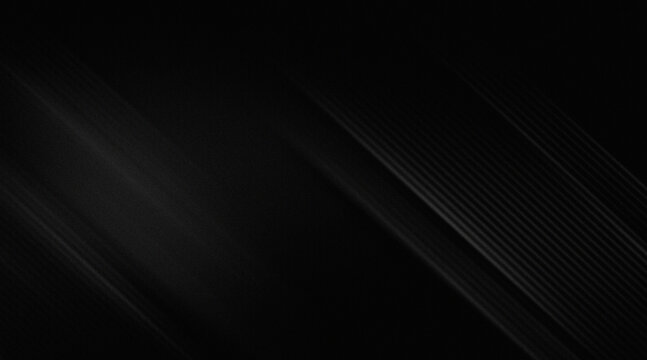 Abstract dark black background with subtle diagonal lines and elegant metallic texture