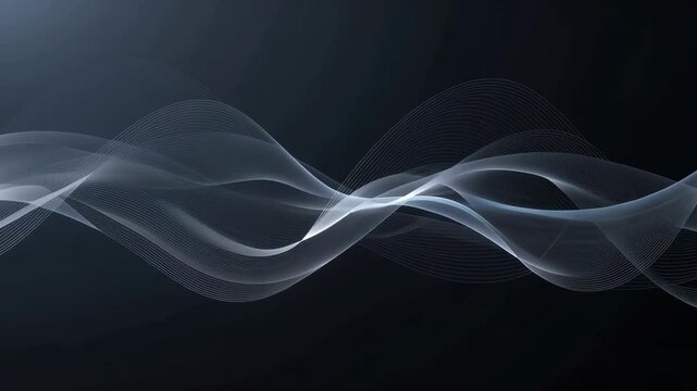 Dynamic flowing lines dance and merge in an abstract video capturing fluid motion and vibrant energy