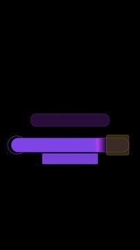 XP level progress bar gaming HUD overlay 9x16 vertical alpha loop