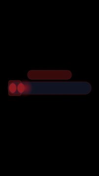 Health bar gaming UI HUD overlay 9x16 vertical alpha transparent loop