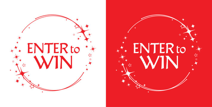 enter to win sign