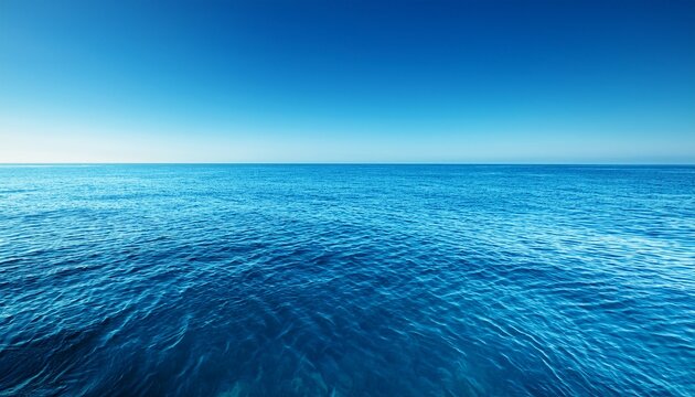 calm clear blue ocean water surface peaceful and serene