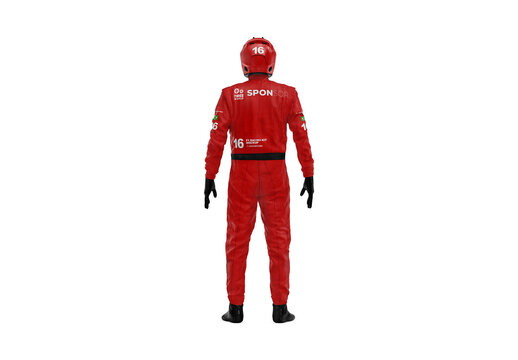 Racing Kit Back View Mockup Design for Branding Presentation 