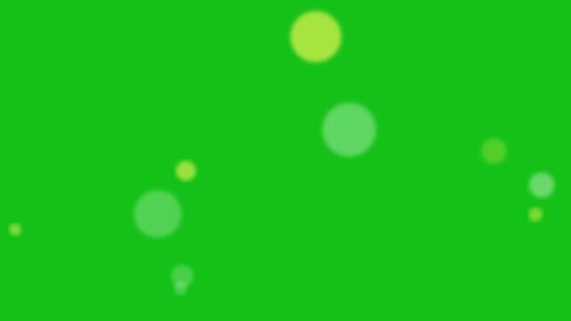 Bokeh Green Screen Floating Particles Loopable Motion Graphic Video Background Chroma Key