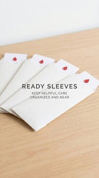 Blood Donation Supplies: Ready Sleeves for Organizing Helpful Care