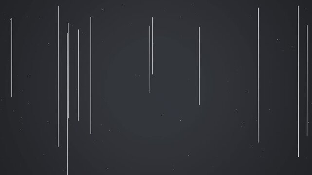 Abstract background with falling vertical lines and particles