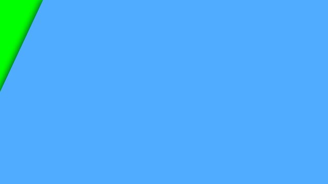 Minimalist geometric background with vibrant blue and neon green accents