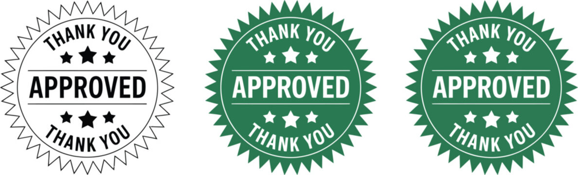 Stickers displaying approved status and thank you messages facilitate professional project verification.