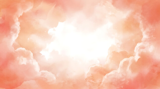Soft glowing light rays in dreamy pink and white abstract background