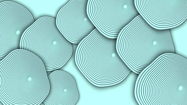 Abstract background with overlapping pale concentric circle soft modern pattern with copy space animation