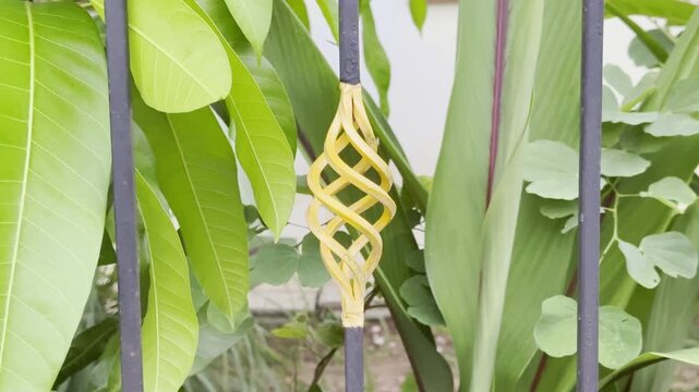 Italian Wrought Iron Decorative Basket for Fence, Gate and Window