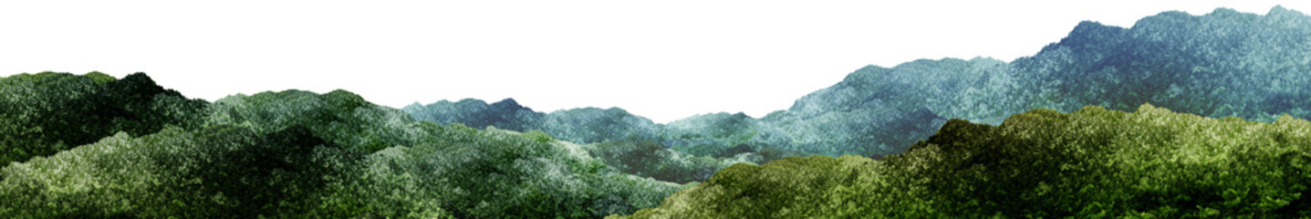 Obraz premium grass and sky/Ultra-sharp panoramic mountain forest landscape with lush green trees, high-resolution natural scenery, perfect for travel, nature, and background design