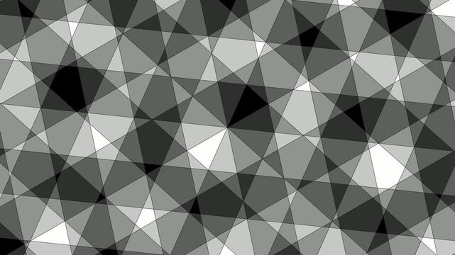 Monochromatic Geometric Triangle Low Poly Mesh Shifting Pattern