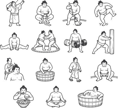 Sumo Athlete Daily Life Training