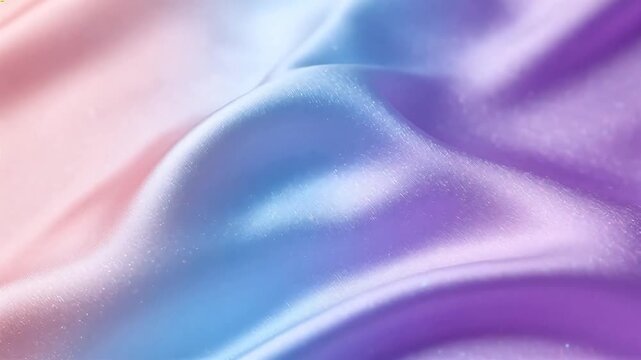 Colorful fabric texture with soft folds