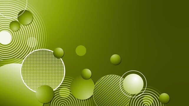 Abstract background with layered circles and dots animation, modern geometric design smooth gradients and concentric rings