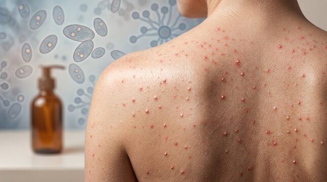 Keratosis Pilaris with Tiny Follicular Keratotic Papules and Characteristic Chicken Skin Texture