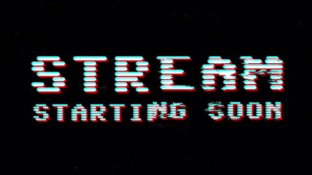 Coming Soon Glitch Animated video with glitch text effect animation. Animated text 4K Resolution