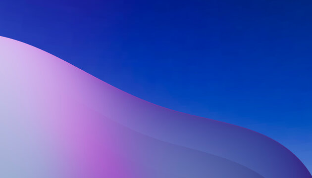 Abstract digital rendering of a smooth purple and pink gradient curved