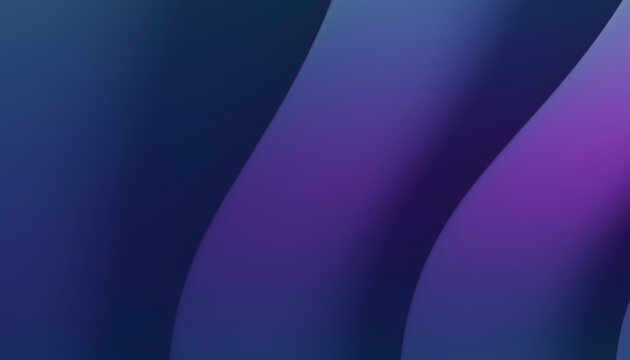 Abstract illustration of smooth purple and blue curved shapes